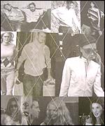 Advertising material showing youth icons dressed in Pringle clothes