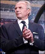 England coach Sven-Goran Eriksson