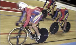 Jason Queally, Craig MacLean and Chris Hoy