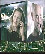 Andre Agassi and Steffi Graff in an advertising campaign for T-mobile