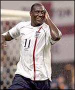 Emile Heskey has scored just once for England since Munich