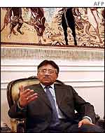 Pakistani President General Pervez Musharraf