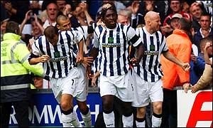 West Brom goalscorer Darren Moore
