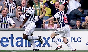 Darren Moore gives West Brom the lead over Fulham