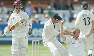 Cox is dismissed by Yorkshire hero McGrath