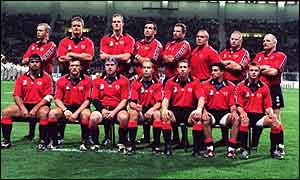 Canada's squad line up for the 1999 World Cup