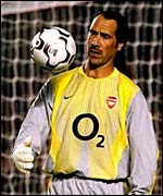 Arsenal goalkeeper David Seaman