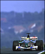Pedro de la Rosa at the Hungarian Grand Prix in 2002