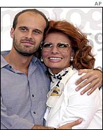 Edoardo Ponti and Sophia Loren