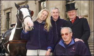 The team prepare for departure