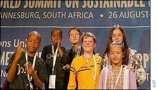 Children at the world summit