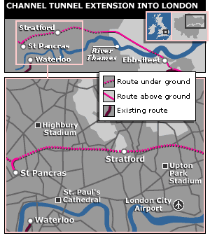 Map of Annie's path through London