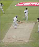 England and India in action at Lord's