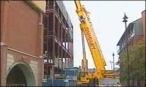 The incident happened at a store under construction