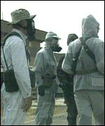 Weapons inspectors in Iraq in 1998
