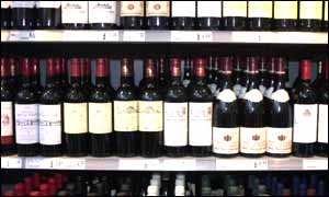 Jostling for space - French wines compete with wines from all over the world