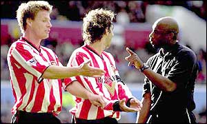 Referee Uriah Rennie has a reputation for firm discipline 