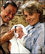 Bill Treacher and Wendy Richard