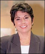 Former BBC Sport presenter Helen Rollason