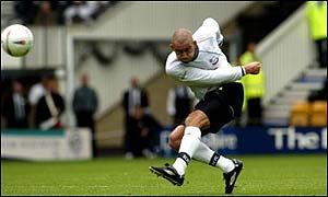 Derby defender Danny Higginbotham has handed in his notice