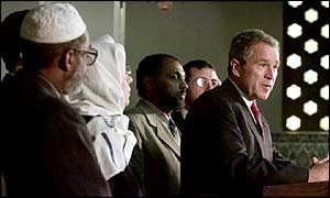 President Bush with Muslim leaders