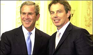 President George Bush and Prime Minister Tony Blair