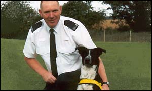 Pc Paul Johnstone with Bouncer