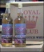 The haul of whiskey