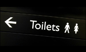 Toilet sign