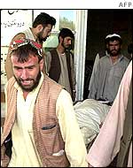 A relative of a victim of the Kabul bomb