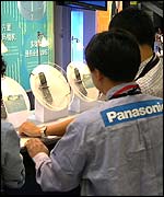 Panasonic phones at CeBIT Asia in Shanghai