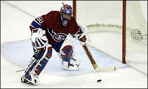 Montreal Canadiens goalie Jose Theodore