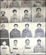 Photographs of victims of the Khmer Rouge