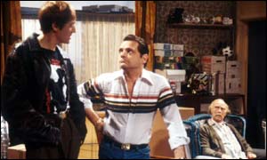Nicholas Lyndhurst, David Jason and Lennard Pearce.