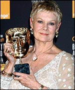 Receiving a BAFTA for her performance in Iris