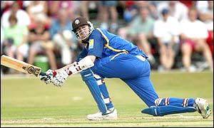 Clarek hits out during a one-day match