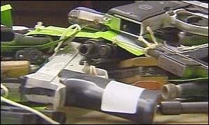 Guns given to the police