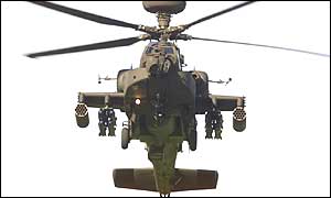 Apache attack helicopter