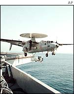 Hawkeye command and control aircraft