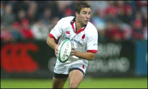 Paddy Wallace was operating at fly-half because of David Humphreys' absence