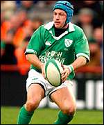 David Humphreys replaced O'Gara as a blood substitution