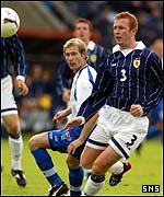 Crainey in action for scotland