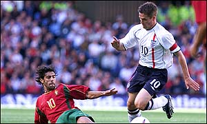 Owen was England captain in David Beckham's absence