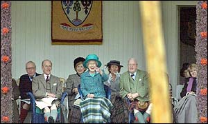 The Queen and Prince Philip enjoy the games