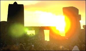 Stonehenge during the summer solstice