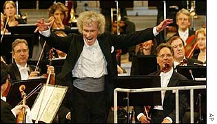 Sir Simon Rattle with the BPO