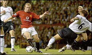 Scholes played through the pain barrier against Boro