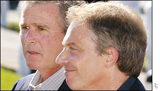 George W Bush and Tony Blair