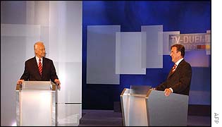 Chancellor Schroeder and Mr Stoiber