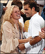 Pete Sampras and Bridgette Wilson